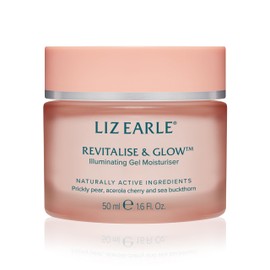 Liz Earle Revitalize & Glow Illuminating Gel Moisturizer - Brightening Vitamin C Face Cream & Pore Minimizer - Enriched with Acerola Cherry to Gently Exfoliate Skin and Boost Hydration (50ml)
