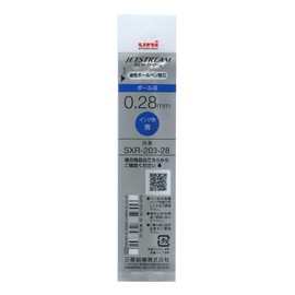 Mitsubishi Pencil Jetstream Edge SXR20328.33 Ballpoint Pen Refill, 0.28, Blue