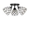 ANYONGLU Tiffany 3-Light Adjustable Multi-Directional Ceiling Light Stained Glass Cream