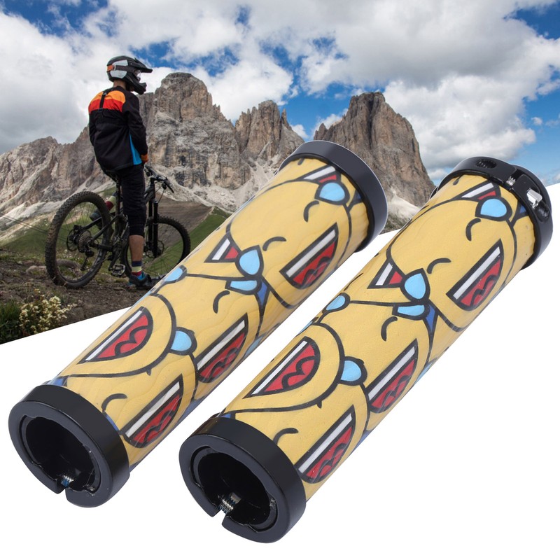 Handlebar Grips Fashionable Pattern Comfortable Cycling Equipment for Mountain BikesC