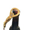 Sea-Club Bottle Opener Brass & Wood Height 18 cm Maritime