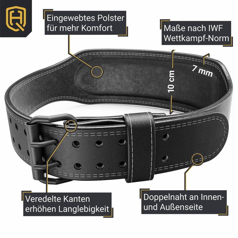 HQ Germany® Weightlifting Belt S/M/L | Lifting Belt | 100%