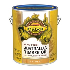 Cabot 140.0019400.007 Australian Timber Oil Water Reducible Stain, 1 gal, Natural