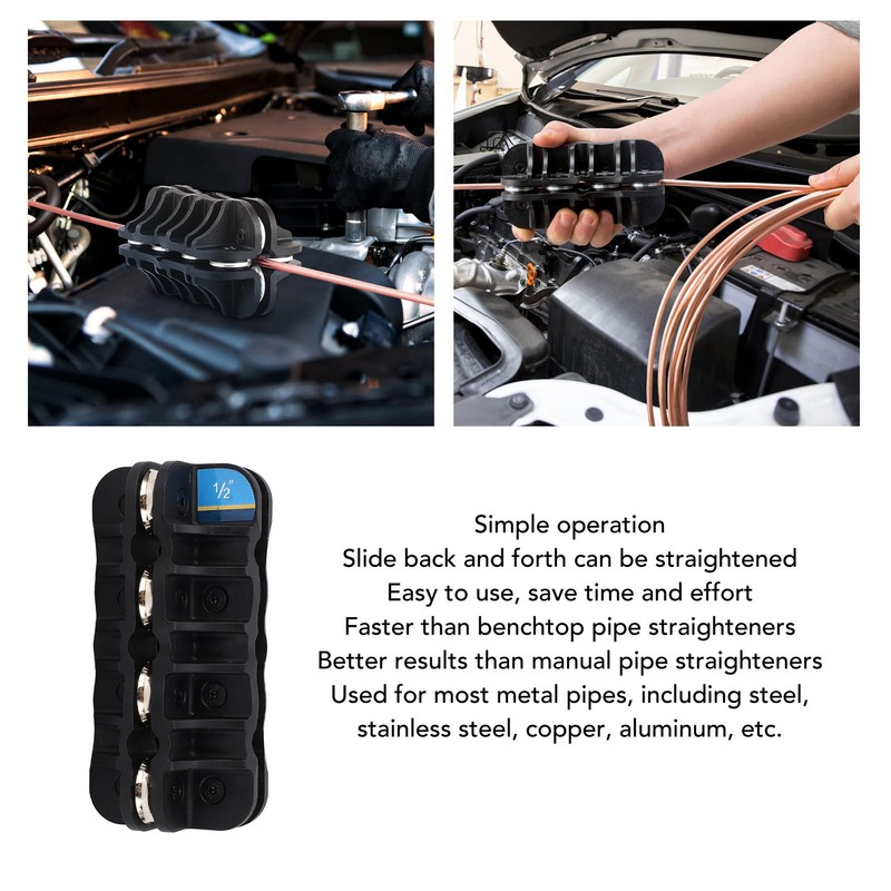 Tube Straightener 1/2in 12.7mm Handheld Brake Line Copper Pipe Straightening