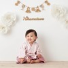 Emoka Hakama Romper Baby Kimono, Greige/Poppy