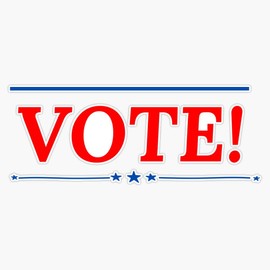 LAD Studio Vote 2022 Election Sticker Bumper Sticker Vinyl Decal 5""