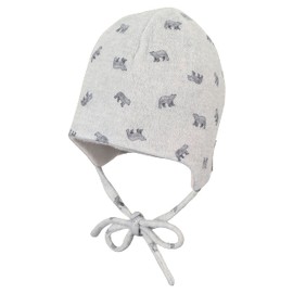Sterntaler Baby Boys Hat Baby Beanie Hat Polar Bears, lightgrey