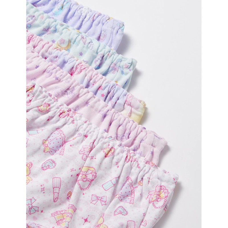 Garau Girls’ 5 Pack Cotton Panties, Yumekawa, 100% Cotton, Pink