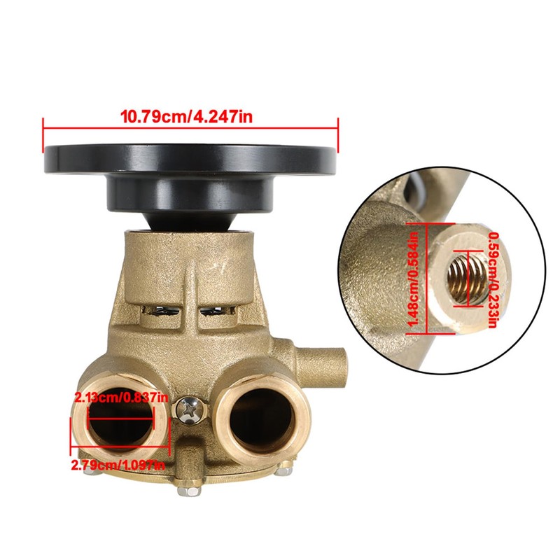 F6B-9 Water Pump Engine Cooling Pump with Crank Mounted Impeller