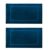 TEXTILESY 2 Piece 100% Cotton Bath Mats Luxury Terry Towelling