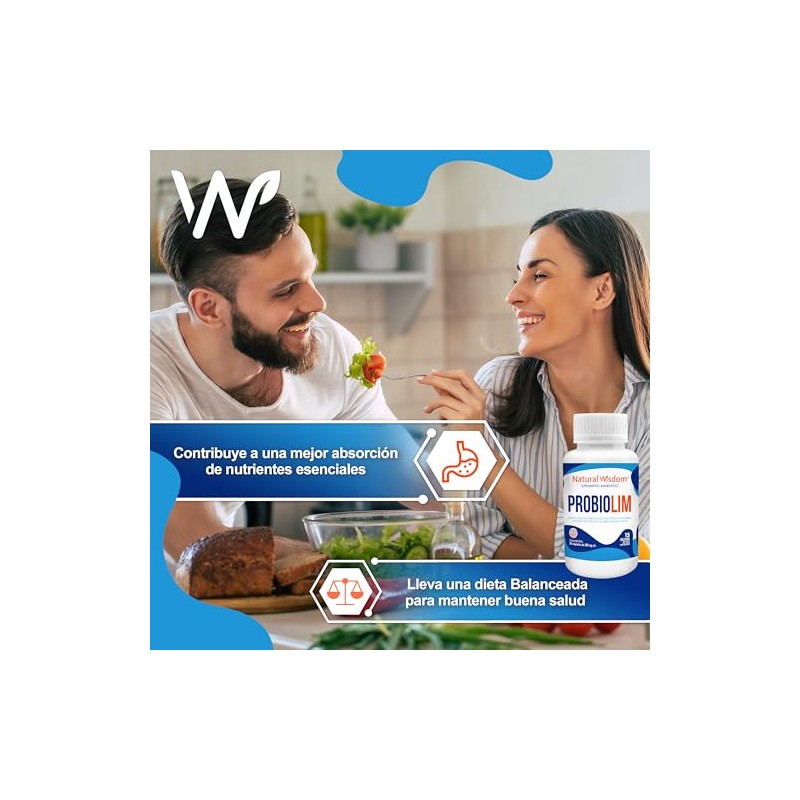 NW Probiolim con Probioticos Mujer Hombre Bifidobacterium Longum BB536 y