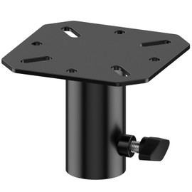 Metal Speaker Stand Mounting Plate for Standard 35mm Speaker Pole or Tripod Speaker Stand - 35mm Speaker Adapter Bracket for Pro Audio DJ/PA Speaker Stand Adapter