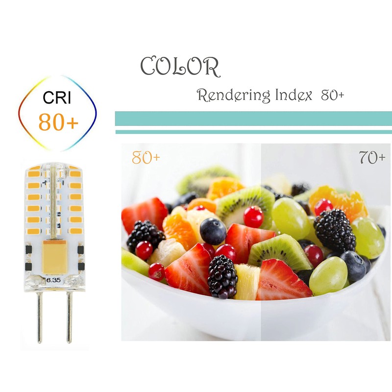 Lamsky DC12V G6.35 GY6.35 LED Bulb,3W Warm White,25W Equivalent (4-Pack)