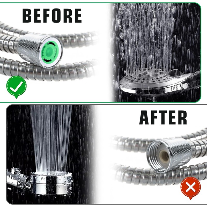 Mabor 10Pcs Shower Flow Restrictor, gpm 1.5/1.8/2.0/2.5/3.0 Shower Flow Reducer,