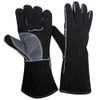 AMBER RAY Heat Resistant Gloves, Long Type, Camping Gloves, Bonfire,