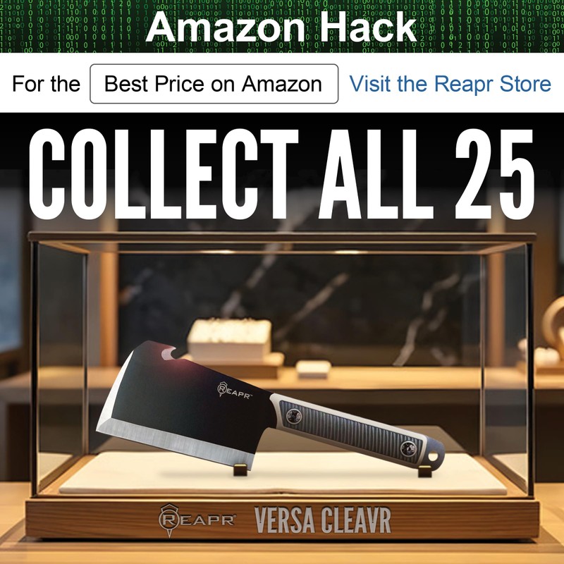 Reapr Versa Cleavr 5″ Fixed Blade Cleaver Knife with Sheath