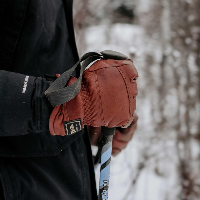 Watson Gloves Full-Grain Leather Winter Lined Ranch Gloves - Crazy