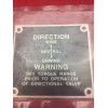 Unknown NEW LOT OF 10 Winch Direction Warning Instruction Plates