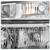 TUSDAR 4pcs Headlight Assembly Set Replacement for 2004-2012 Chevy Colorado/GMC