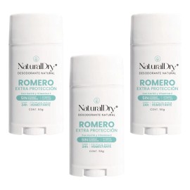 Desodorante barra Naturaldry Sport romero pack de 3 u