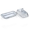 Clear Glass Butter Dish with Lid for Countertop - Refrigerator