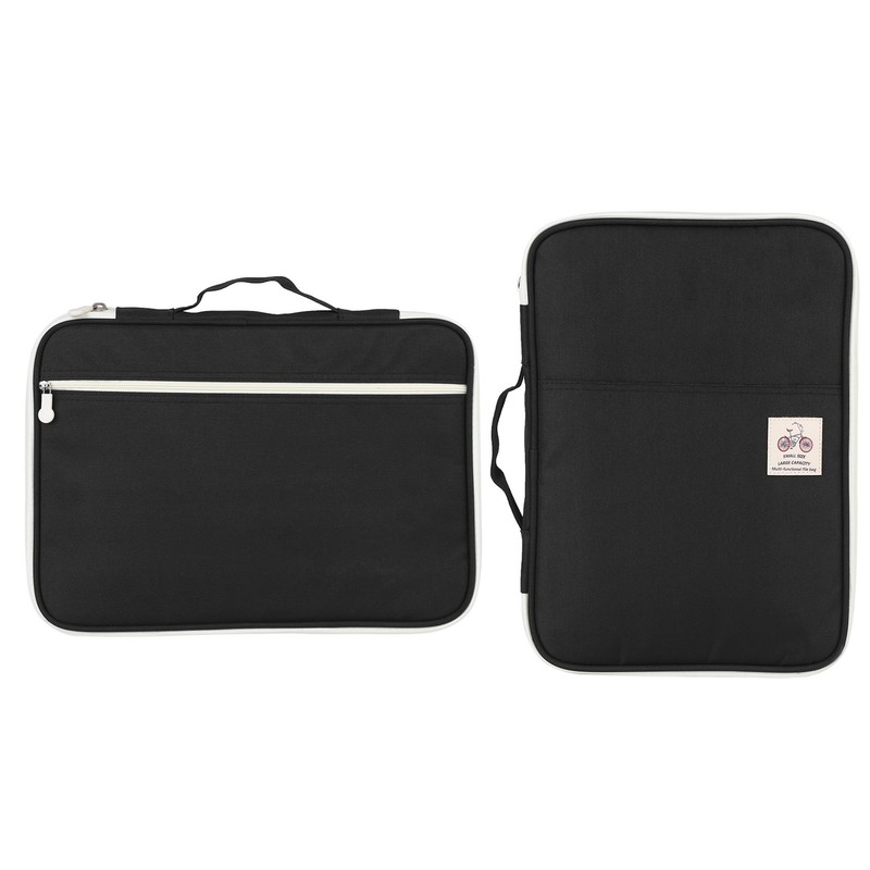 A4 Document Bag File Folder Portfolio Organizer Computer Notebook Zippered