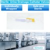 Threlaco 15 Pack Catheter Valve Individually Package Urine Drainage Catheter