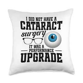Cataract Repair Cataract Surgery Eye Surgery Recovery Throw Pillow