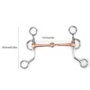 Horse Chew, Stainless Steel Training Bit, Copper Jointed Crescent Bit