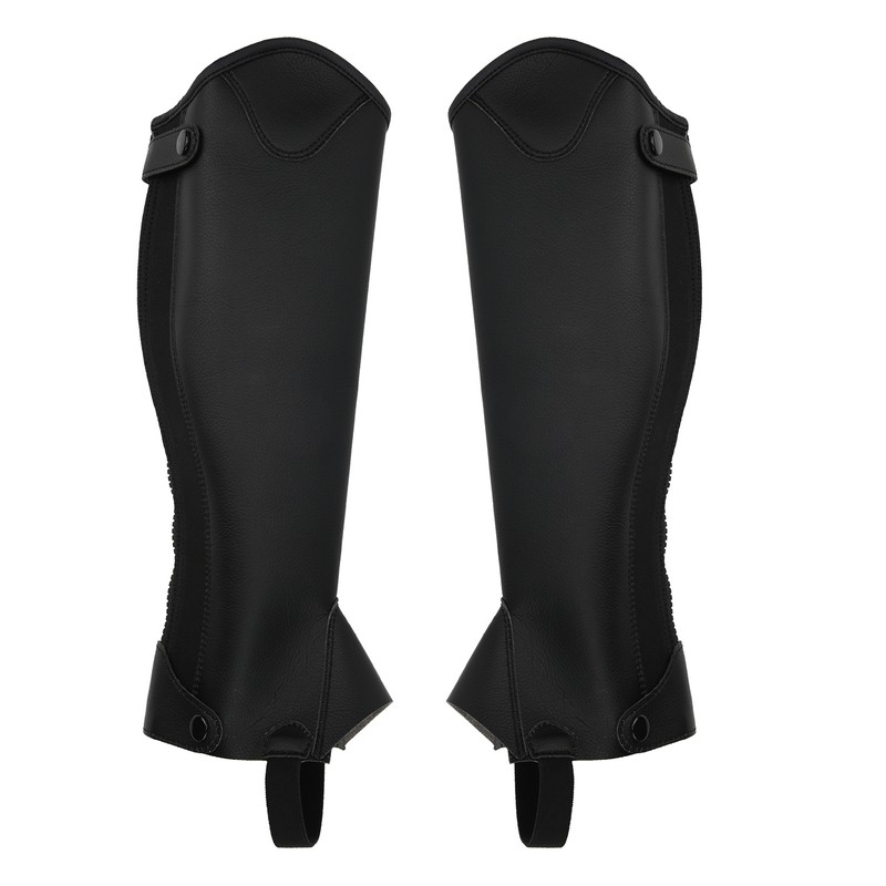 Super Fiber PU Leather Half Chap Horse Riding Body Protector