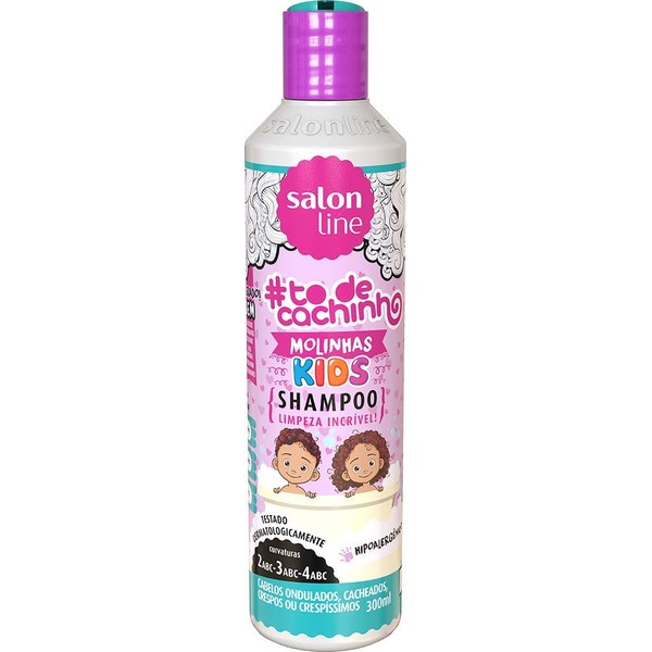 Linha Tratamento (#ToDeCachinho) Salon Line - Shampoo Kids {Limpeza Incrivel!} 300 Ml - (Salon Line Treatment (#IHaveCurlsJr) Collection - Incredibly Clean Kids Shampoo 10.14 Fl Oz)
