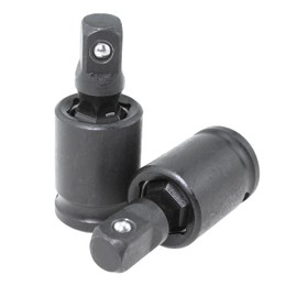 Maxmoral 2PCS 3/8 Inch Universal Joint Swivel Socket Adapters Impact Sleeve Extension Bar Black Chrome Molybdenum Steel Electrical Wrench Interface