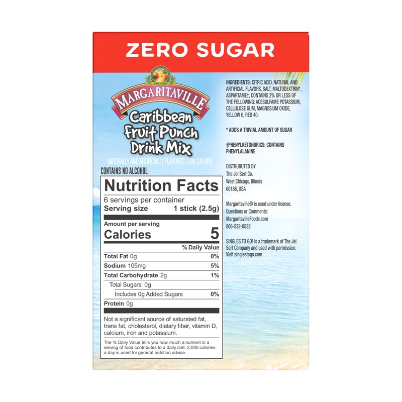 Margaritaville Singles to Go Drink Mix Ultimate Summer Variety Pack