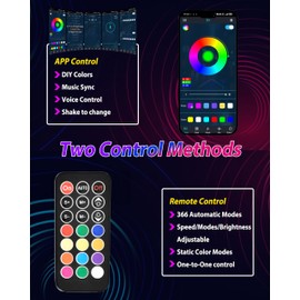 SAUTVS 2PCS 3FT LED Whip Lights with Spring Base, RGB Spiral Chasing Light for UTV ATV Boat Polaris RZR Can-Am X3 SXS Offroad Truck Accessories, Music Sync, IP67 Waterproof