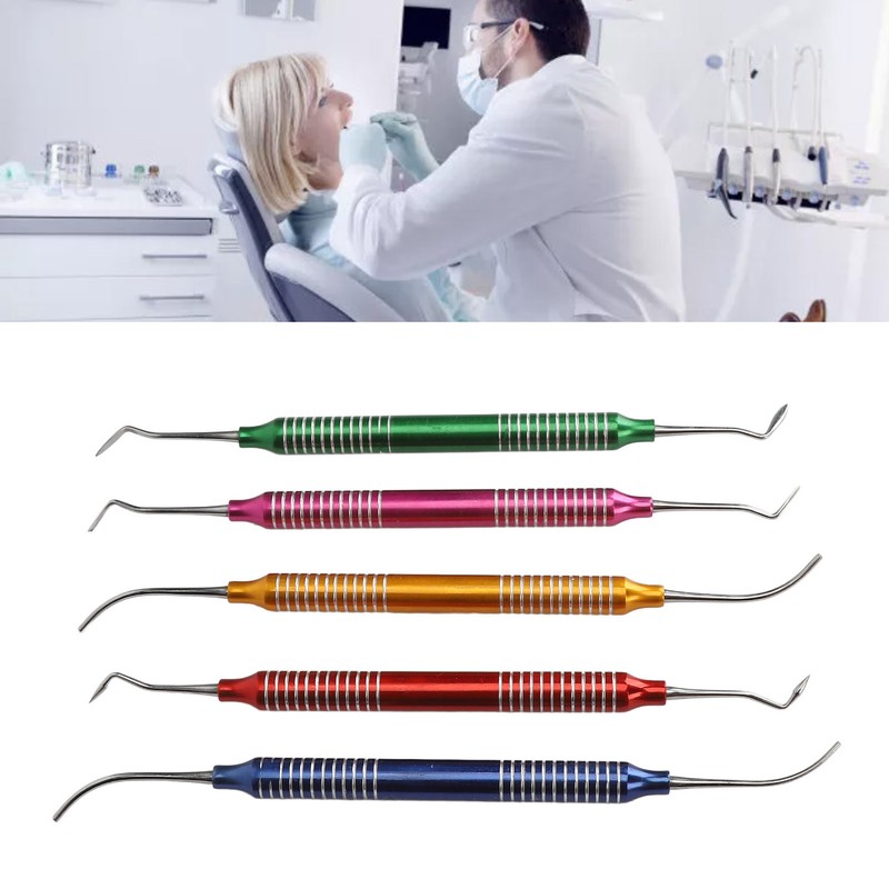 5Pcs Dental Gracey Curettes Curette Hand Scaler Universal Surgical Instrument
