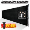 Royal Shade Custom Size 5' x 7' Black Fence Privacy