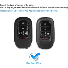 RAHALOY Key Fob Cover for Honda CRV, Civic, Accord, HRV, Pilot – Heavy Duty Zinc Alloy, Anti-Drop Full Protection, Stylish & Durable, Fobs Cover Key Case for Honda 3/4/5 Buttons Smart Remote Keys