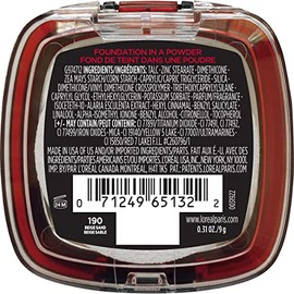 LOral Paris L'Oreal Paris Makeup Infallible Fresh Wear Foundation in a Powder, Up to 24H Wear, Waterproof, Beige Sand, 0.31 oz.