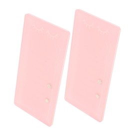 Gatuida 2Pcs Acrylic Eyelash Display Stand Magnetic Lash Workstation for Grafting Smooth Surface Eyelash Extension Pallet Tray for Beauty Salons and Professionals