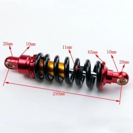 Unbranded Pit Bike Rear Shock Suspension for CRF SDG SSR 125 Taotao Coolste 250mm 10" Dirt