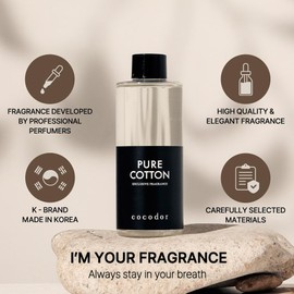 COCODOR Reed Diffuser Oil Refill/White Jasmine /6.7oz / 1 Pack/Aromatherapy, Home Fragrance, Scented Oils, Oils for Reed Diffuser, Bathroom Home Decor