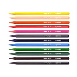 ESENG® Pearl PL-12 Colouring Pencils Set, Full Lead, Wood-Free, Plastic-Free Colours, Drawing Pens Set, Colouring Pencils for Colouring Books, Artists Fret Pens, 12 Metal Case
