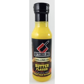Butcher BBQ Grilling Oil Butter | 12 Oz | World Championship Winning Formula | Turkey Injector Marinade Flavors | Cooking Oil Grilling Accessories | Smoking Meat Accessories | BBQ Accessories
