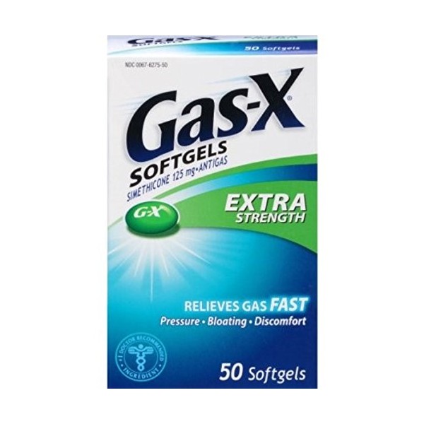 Gas-X Extra Strength Antigas Softgels, 50 Count