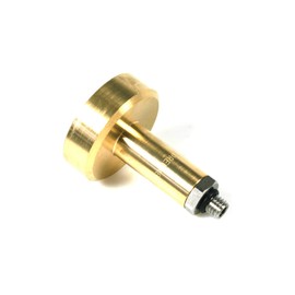Drehmeister Dish Tank Adapter M10 (10 mm x 1.5 mm) Long, Brass with Stainless Steel Connector L76 mm - Adapter for Car Gas Vehicles - LPG Adapter for Car Gas