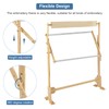 Adjustable Embroidery Stand, Wooden Frame Cross Stitch Floor Stand 360°