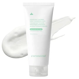 caraseoul Limpiador Facial K-Beauty Heartleaf Calmante, Espuma para Doble Limpieza, con Ácido Hialurónico y BHA, Suave para Piel Sensible (150 ml / 5.07 fl oz)
