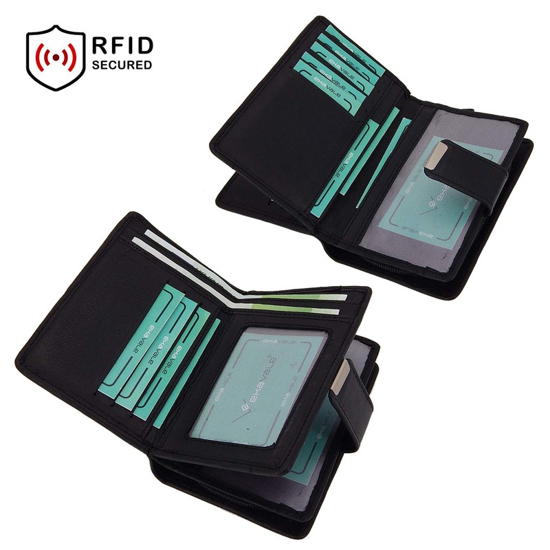 Women's Soft Leather Wallet with RFID Protection - Women's Wallet,