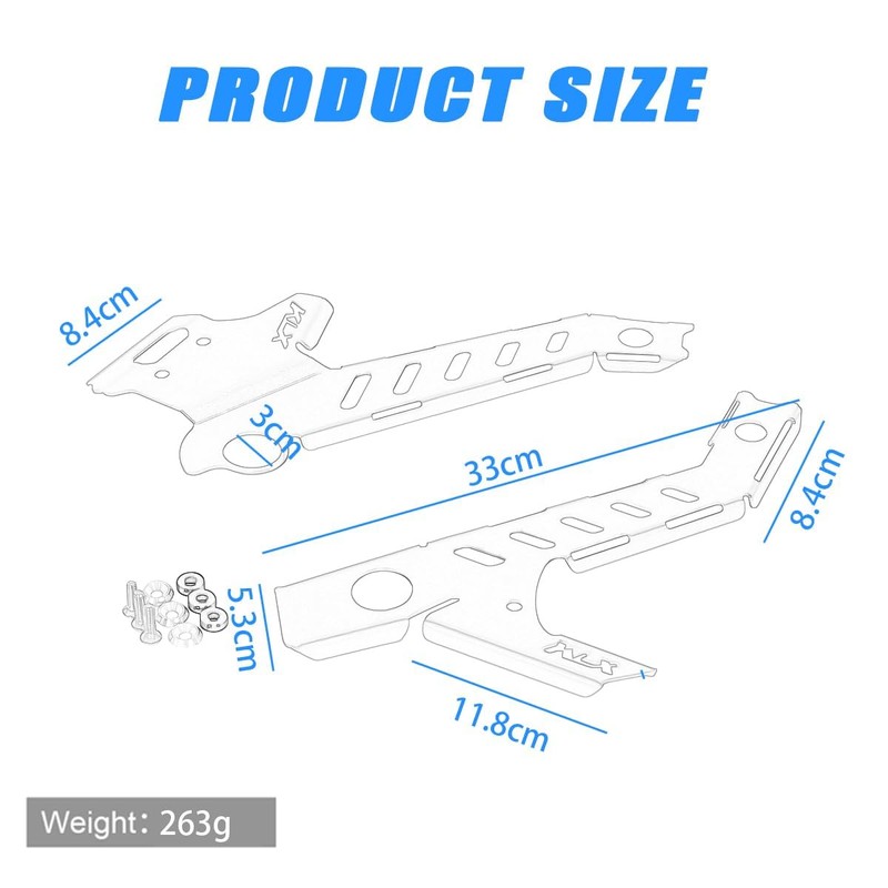 Compatible with KLX300R 2021-2024 KLX 300R Frame Guard Black Dirtbike