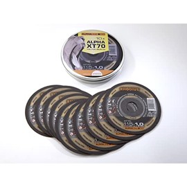 RHODIUS CUTTING DISC, METAL , TIN (PK10),207808,RHODIUS